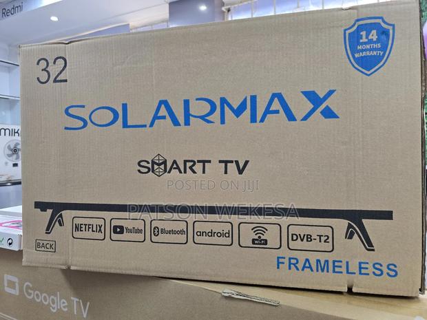 Solarmax 32 Inch Smart Android Tv Frameless With Bluetooth - main view
