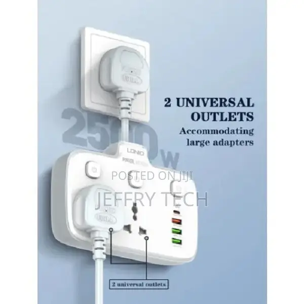 Ldnio Sc2413 Pd Qc3.0 2 Universal Outlets Power Socket