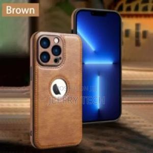Back Case for iPhone13 Pro - Leather - Brown - thumbnail 2