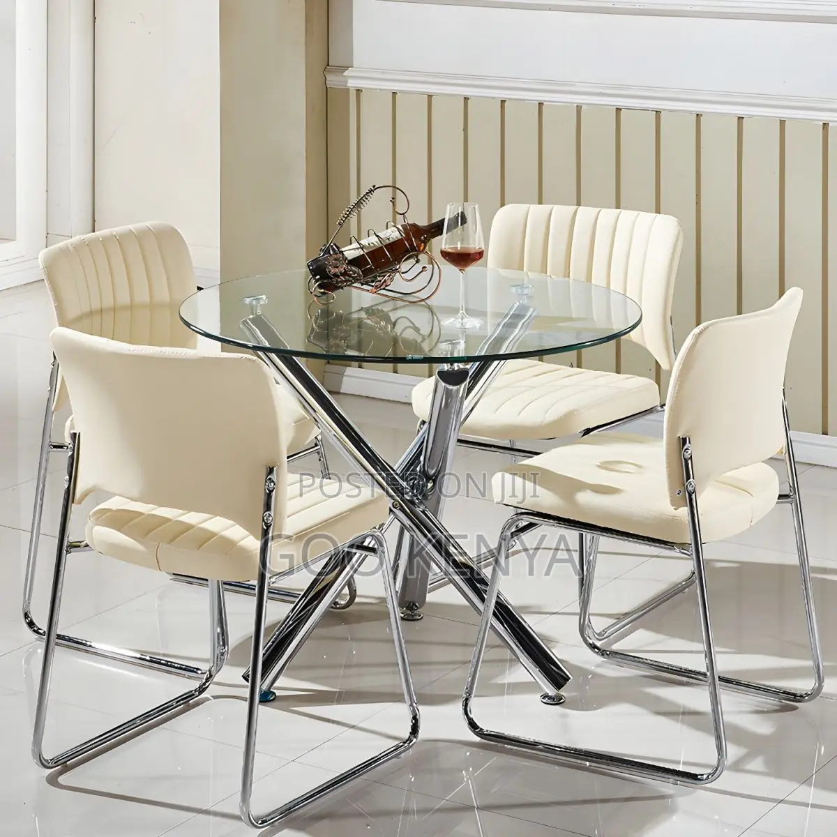 Home Tables; Clear Glass Dining Table