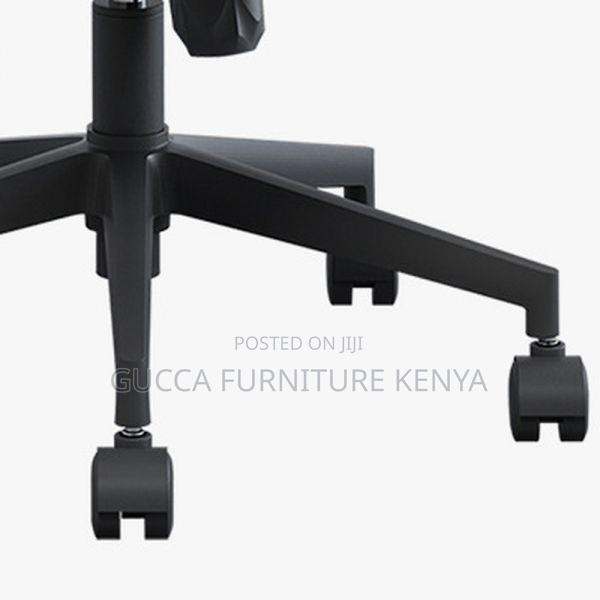 Office Chairs:High Back Dark Fabric Upholstered Work Chair" - thumbnail 4