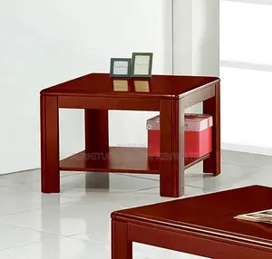 Coffee Tables: Compact Wood Meeting Office Coffee Table