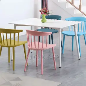 Dining Set; 4-Seater Black Dining Set