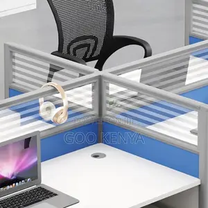 Office Tables ; 4-Way Office Workstation.