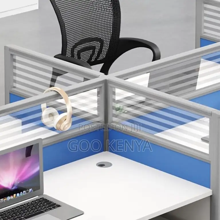 Office Tables ; 4-Way Office Workstation.