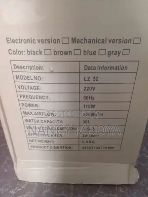30litres Air Cooler, Water Cooled Moving Aircooler,Largefan