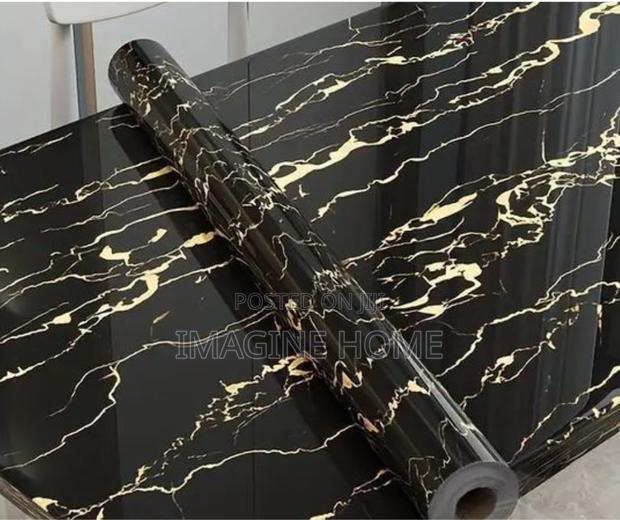 Brown Black Marble Contact Paper