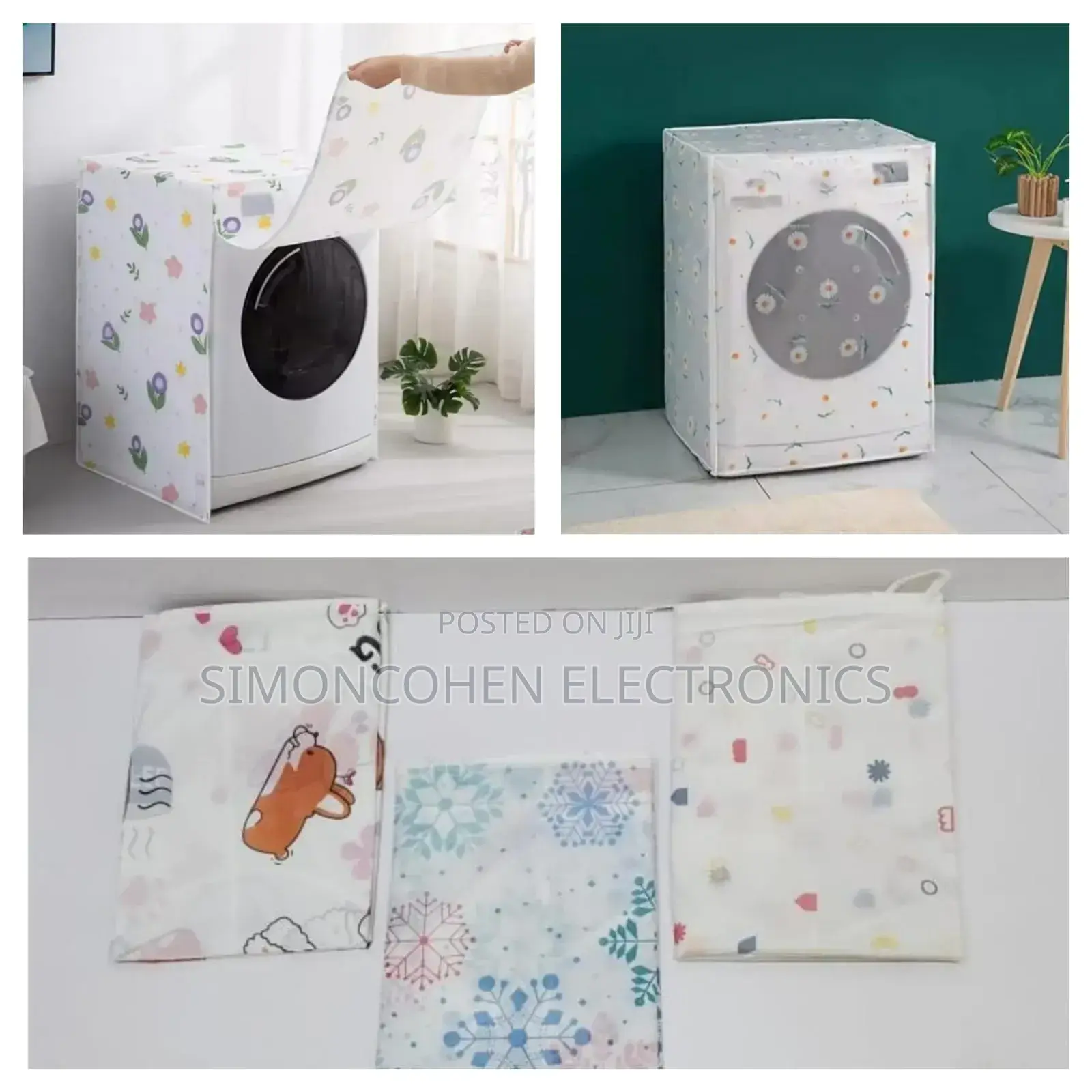 Washing Machine Dust Cover With Cute Prints
