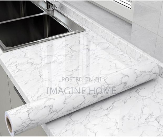 White Marble Contact Paper