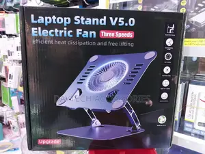 Adjustable Laptop Stand With Cooling Fan Aluminium Alloy
