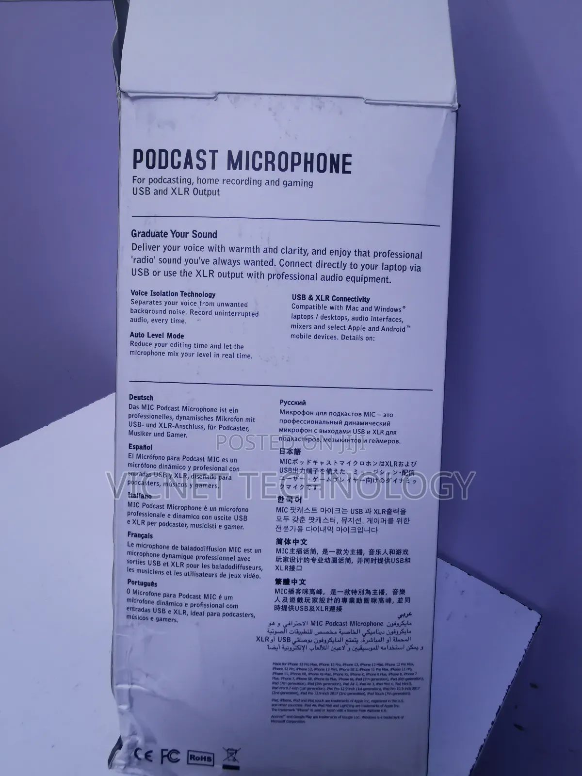 Gaming,Podcast Microphone With Usb and XLR Cable
