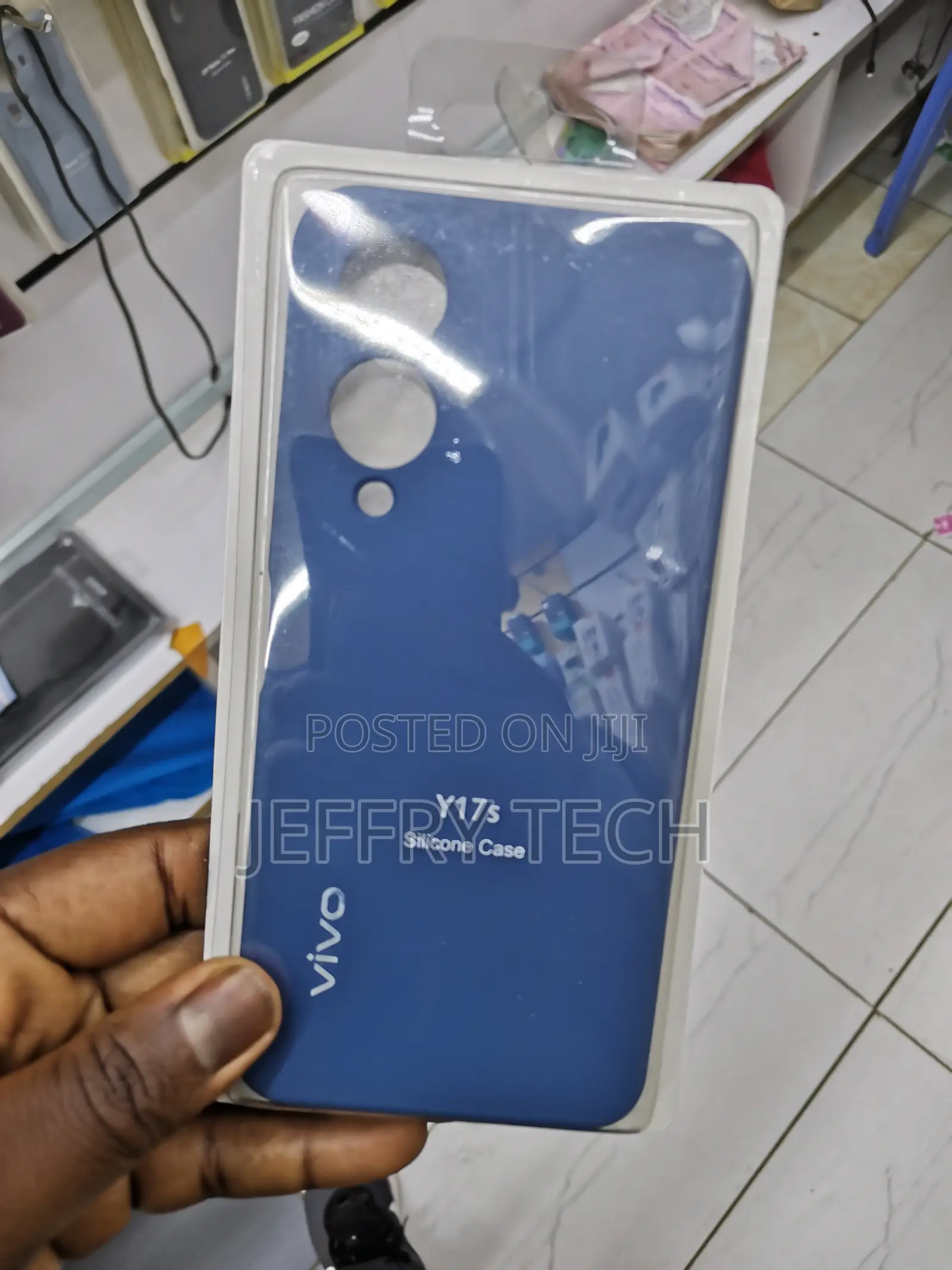 Trueupgrade Vivo Y17s Soft Silicone Rubber Case Cloth Lining