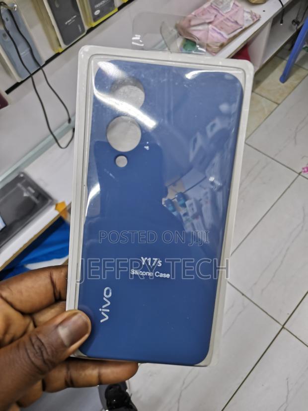 Trueupgrade Vivo Y17s Soft Silicone Rubber Case Cloth Lining - main view