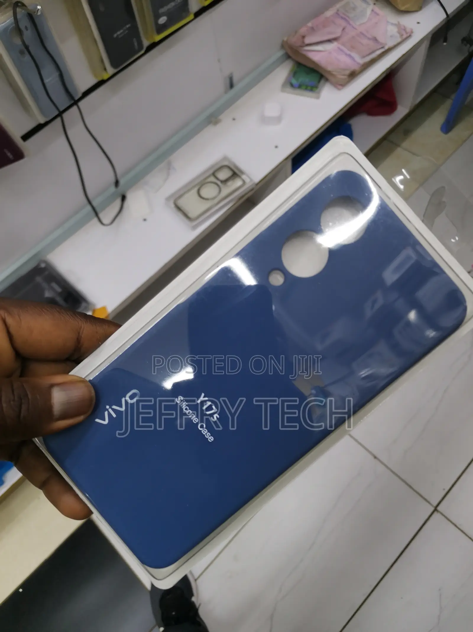 Trueupgrade Vivo Y17s Soft Silicone Rubber Case Cloth Lining