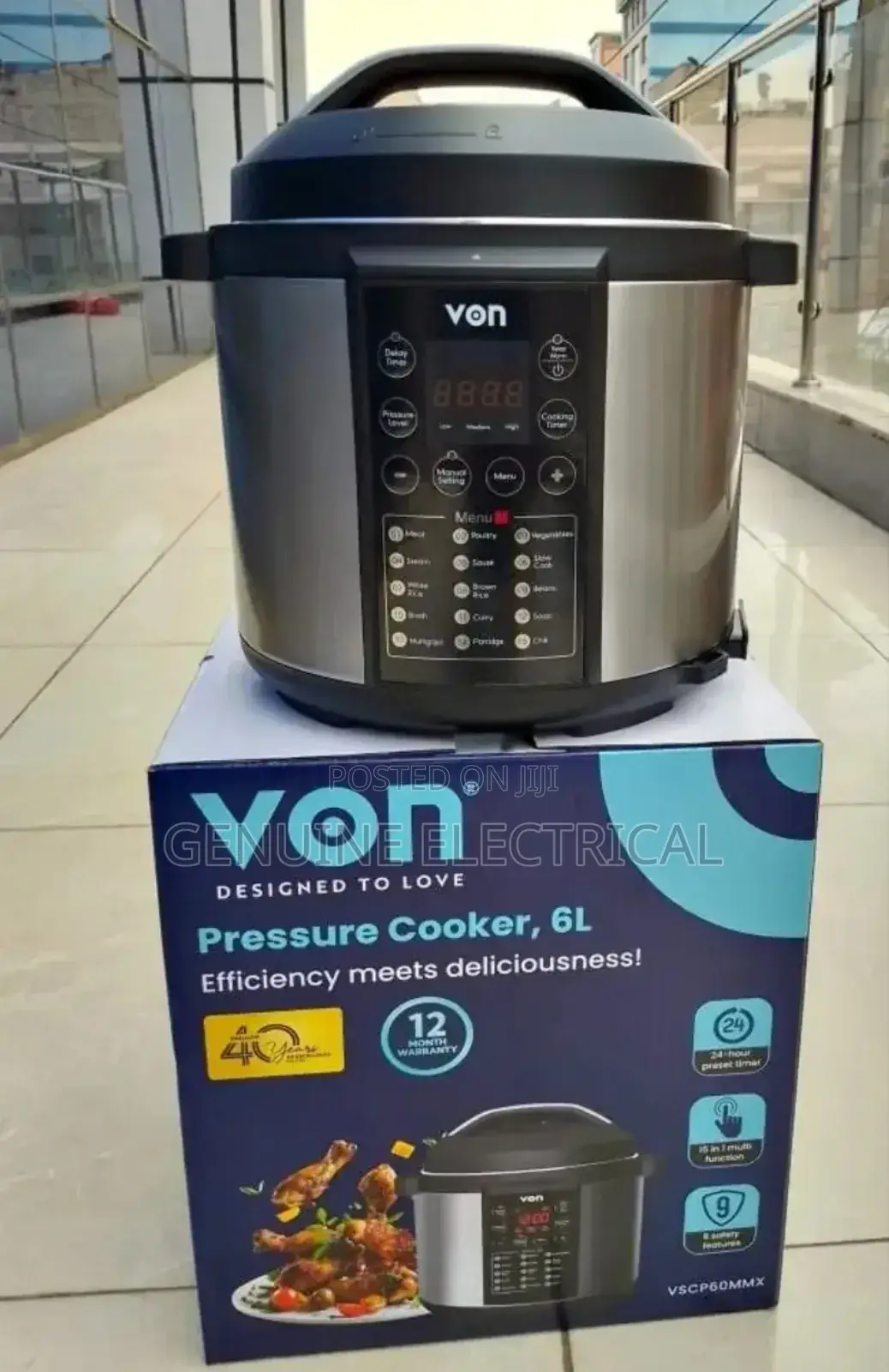 Von 6l Pressure Cooker: Precision Power