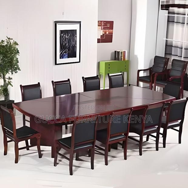Boardroom Table:Manufactured Wood 2400mm Meeting Table
