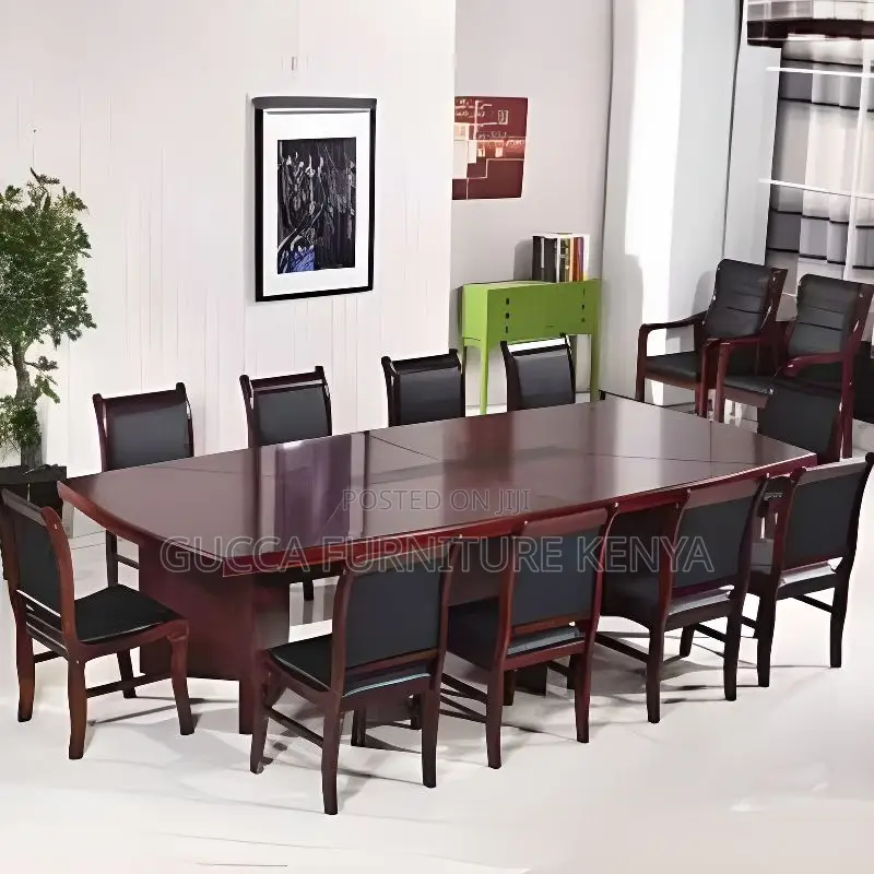 Boardroom Table:Manufactured Wood 2400mm Meeting Table