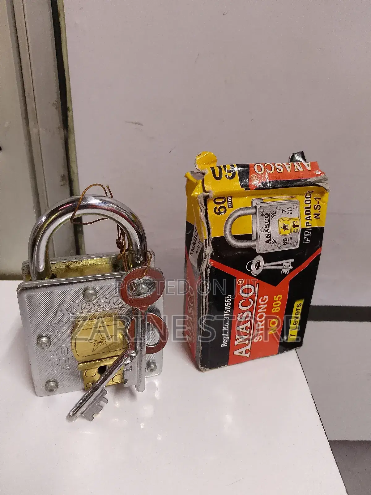 60mm Anasco Strong Padlock Anti-theft Anti-rust