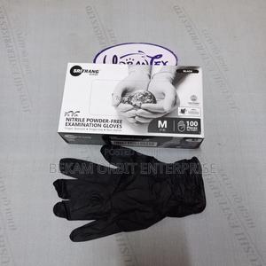 Beauty and Personal Care Nitrile Powder Free Black Gloves