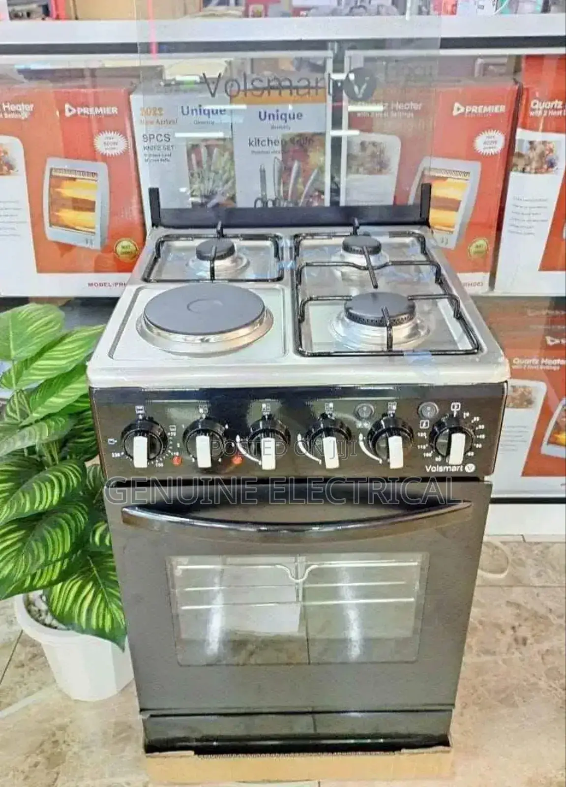 Cooker, Volsmart, 3g + 1e Free Standing With Baking Tray