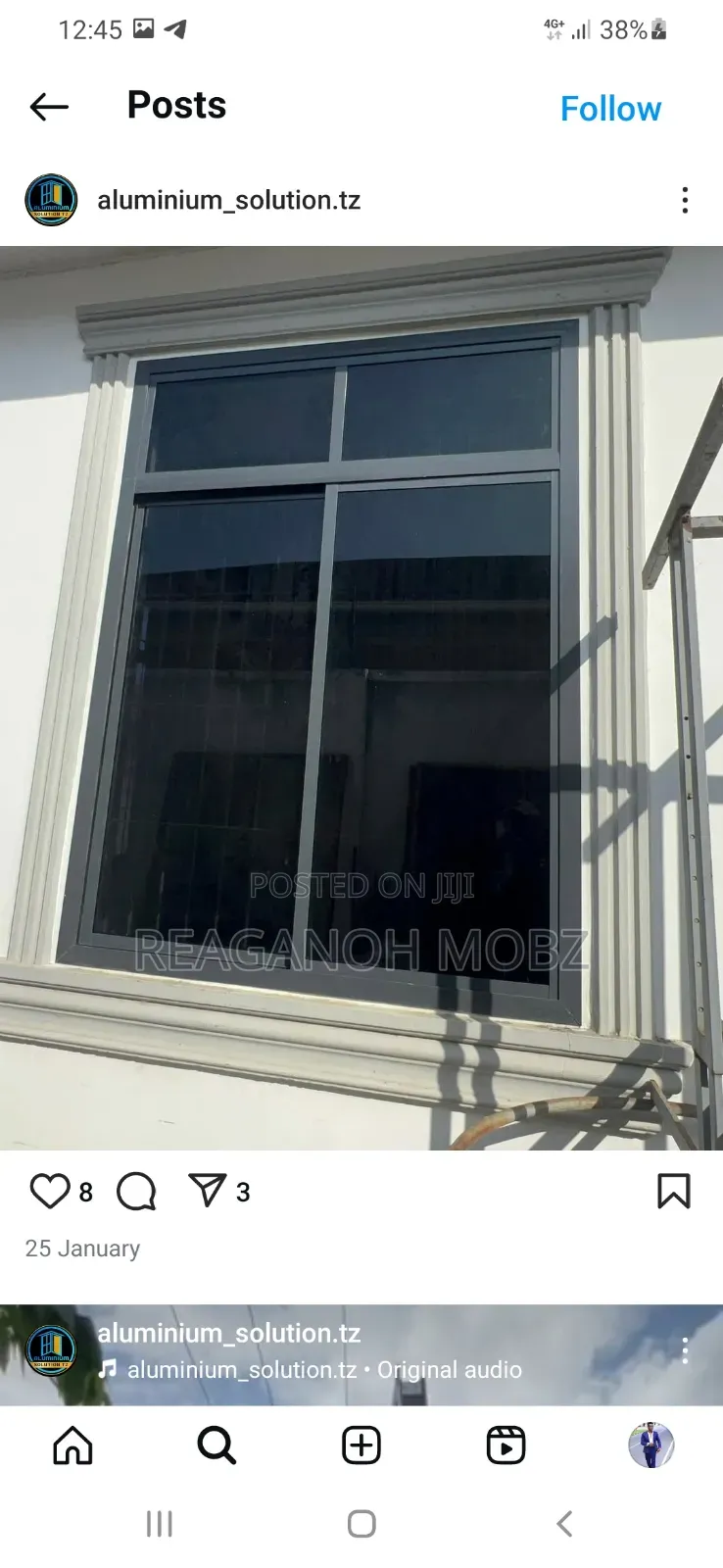 Glass and Alminium