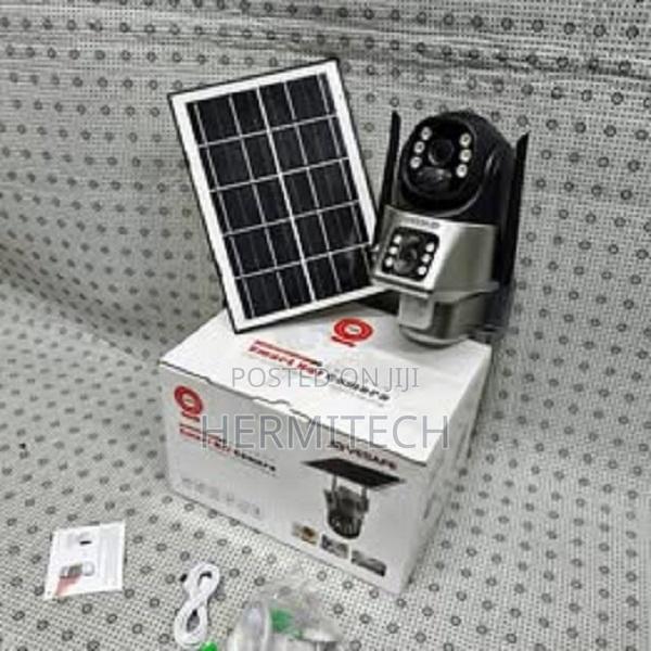 Solar Powered 4g Dual Lens 4mp Security Camera Outdoor- - thumbnail 3