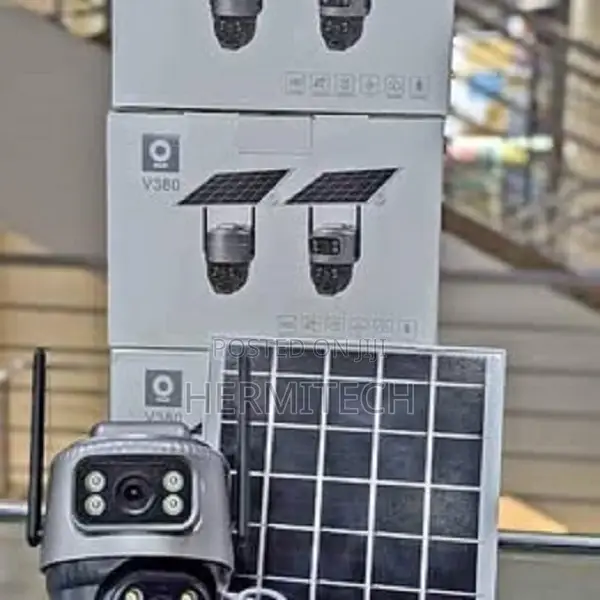 4g Dual Lens Camera Solar Powered Pan Tilt Security Camera