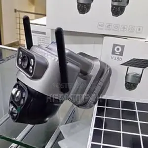 4g Dual Lens Camera Solar Powered Pan Tilt Security Camera