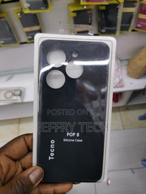 Hwpivox Silicone Case for Tecno Pop 8 With Microfiber Lining - thumbnail 2