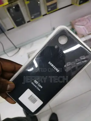 Nuimadl Galaxy A03 Core Silicone Case With Microfiber Lining