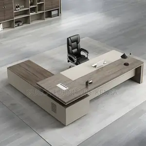 Office Tables:Stylish L-Shape Pedestal Office Desk(1600mm)