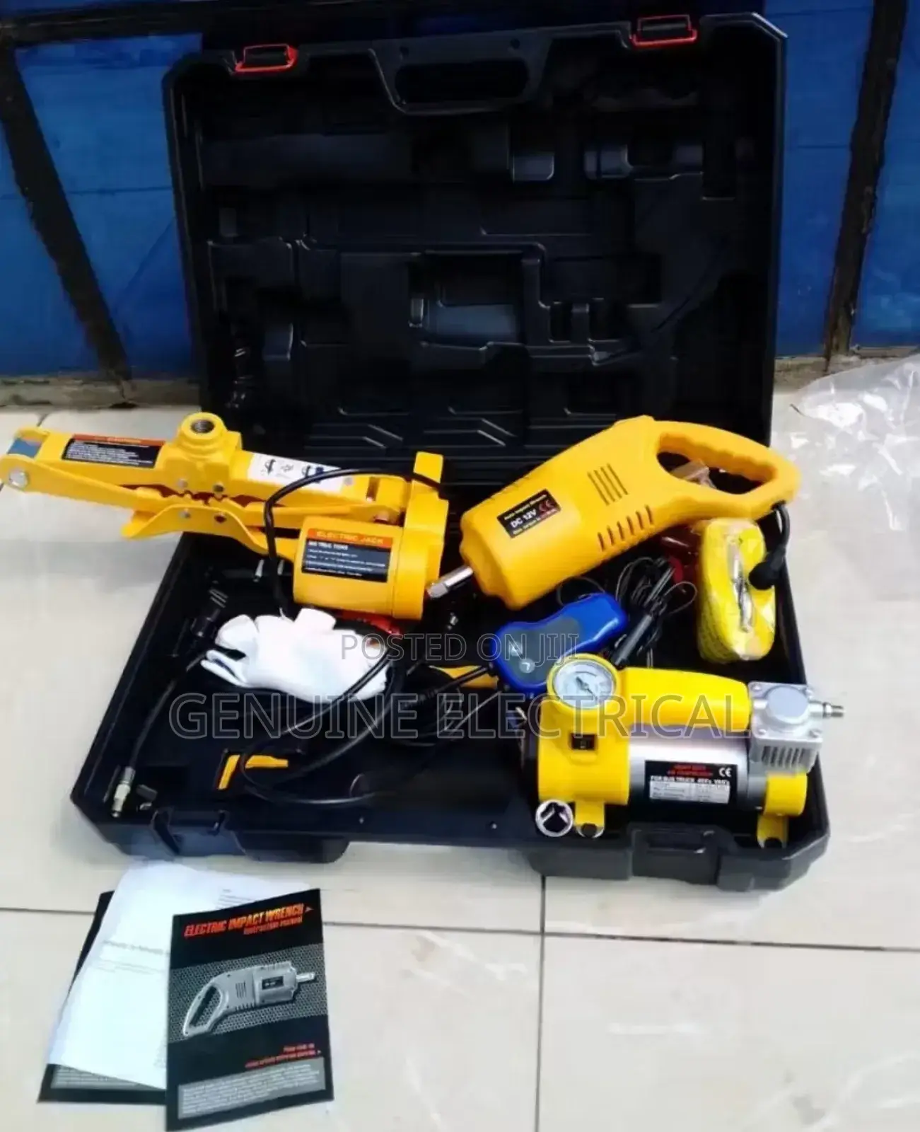 Car Jack ,Tool Kit , Air Compressor, Remote Control