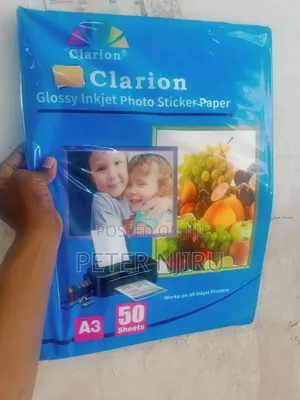 Glossy Inkjet Photo Sticker Paper A3 Sizes