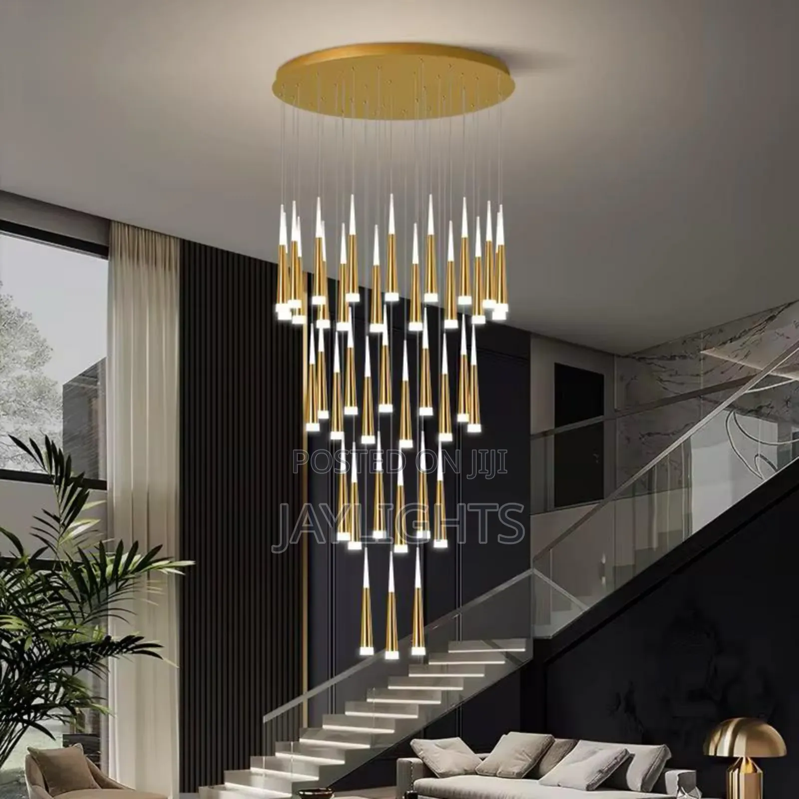 Customized Modern Style Hanging Chandelier for Stairs