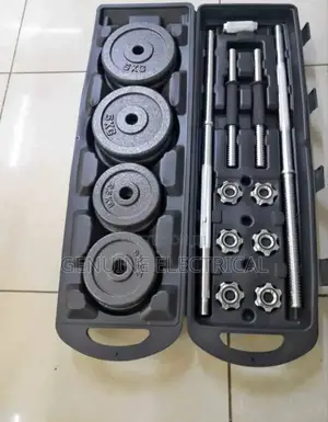 Chrome Dumbell 50kg With Case 50kg Chrome Dumbell