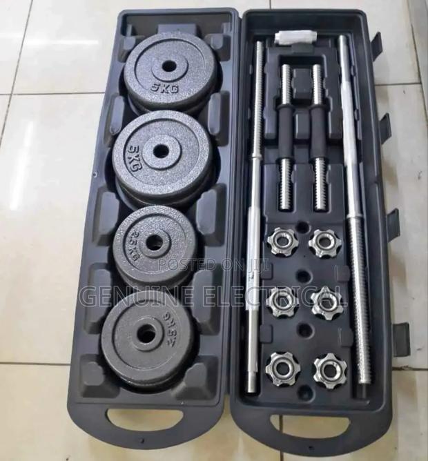Weights,Chrome Dumbells Set Fitness Exercise Equipment 50kgs