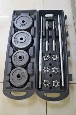 _50kg Chrome Dumbell Set Fitness"