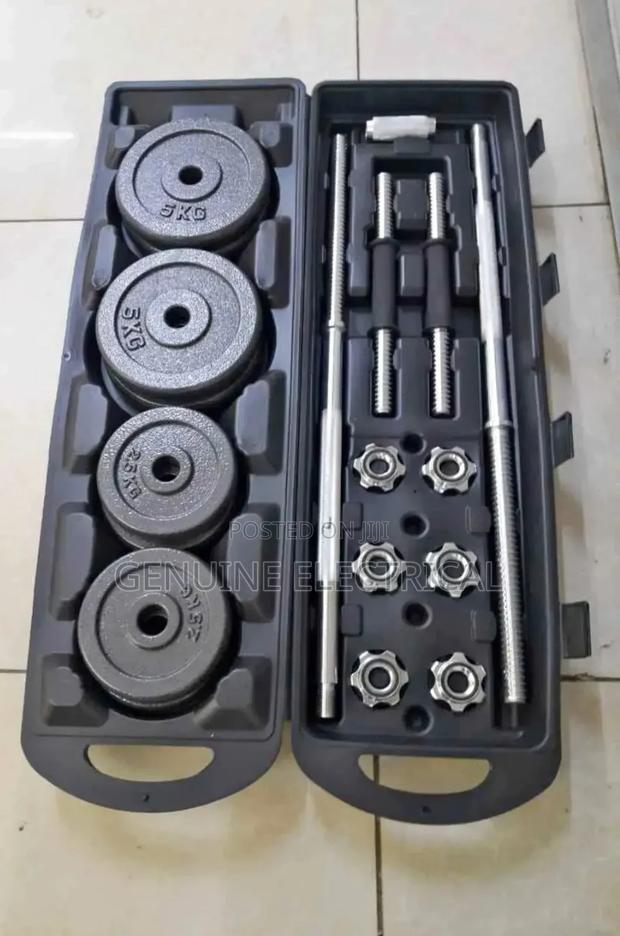 _50kg Chrome Dumbell Set Fitness"