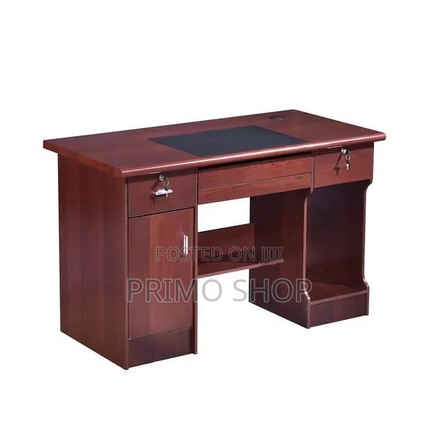 Office Desk; 1200mm Fancy Mahogany Office Desk - thumbnail 2