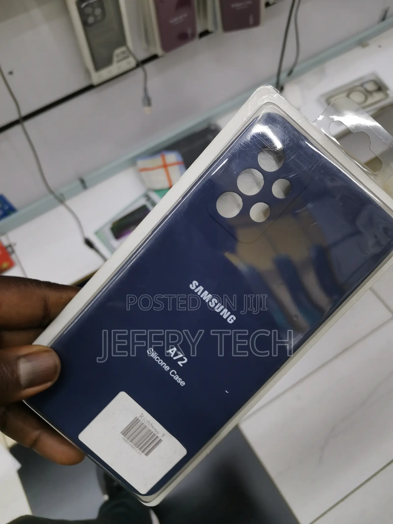 Bejosh Liquid Silicone Case for Samsung Galaxy A72 Black