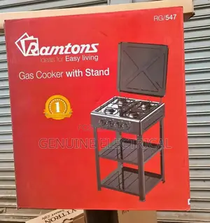 Gas Cooker(Table Top) Rg/547, With Metal Lid_4-Burner