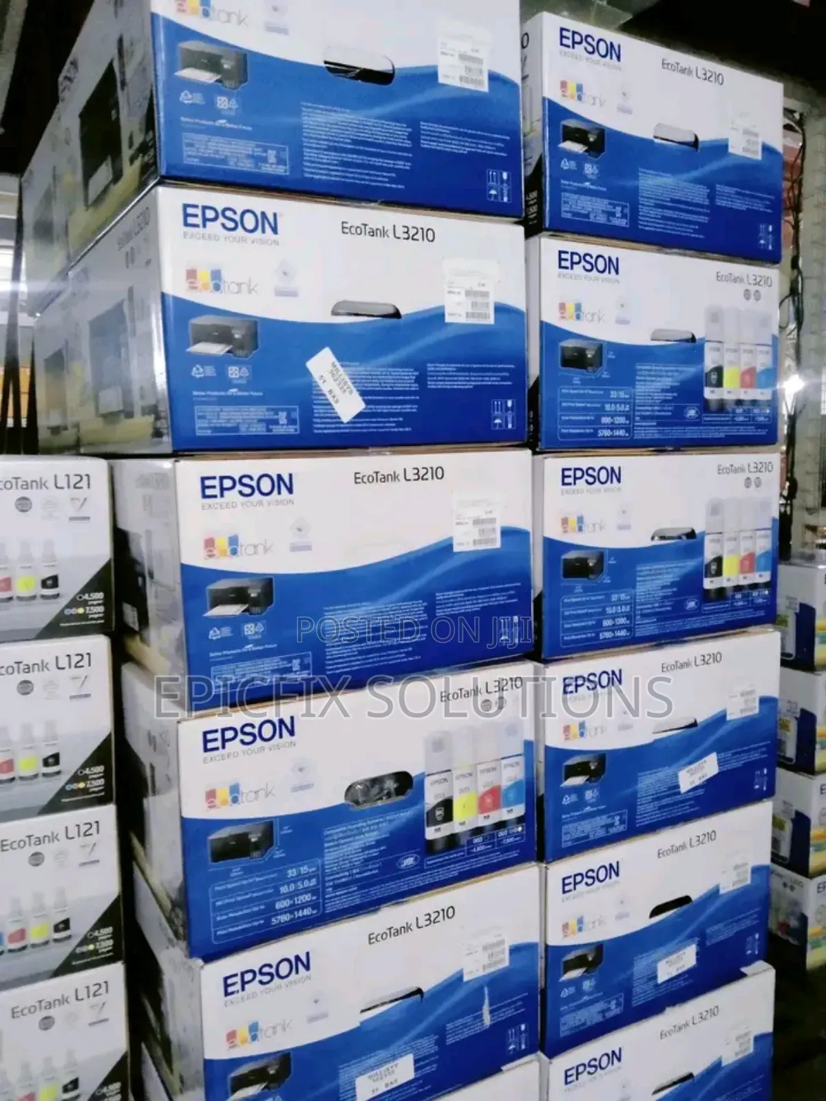 Epson L3210 Ecotank, Inkjet and Brand New Printer,A4 Colour
