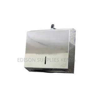 Serviette Dispenser Stainless Steel Keyed Paper Towel Holder