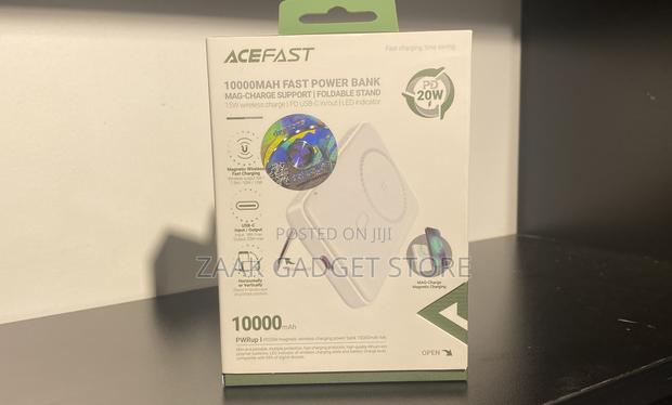 Acefast 10,000 Mah Fast Powerbank, Wireless Charging, 20w