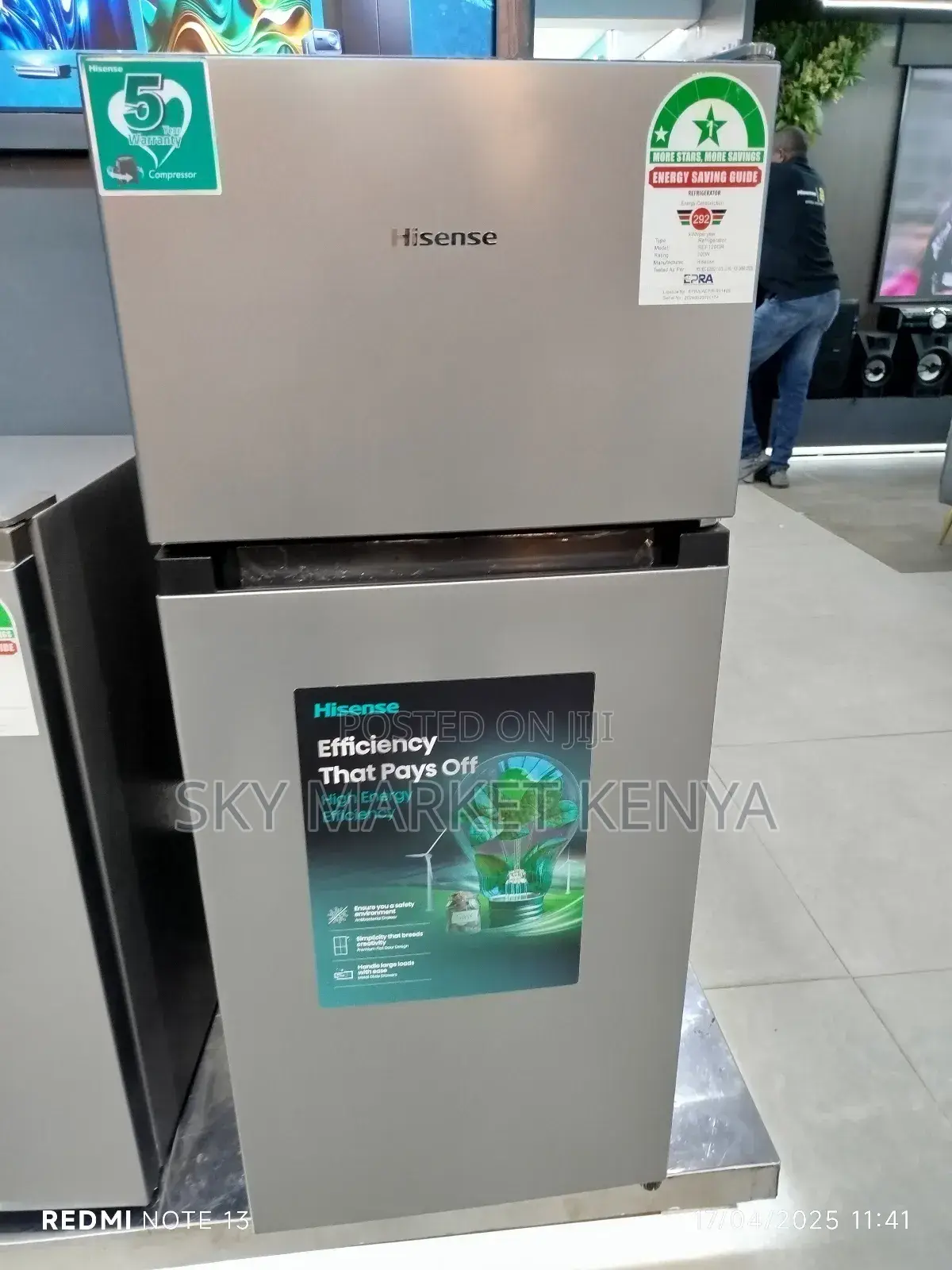 Hisense 120 Litres Ref120dr Double Door Fridge