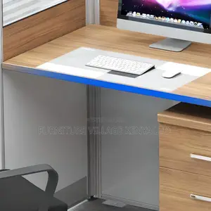 Workstations:Office Six Way Collaboration Wood Workstation
