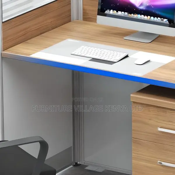 Workstations:Office Six Way Collaboration Wood Workstation