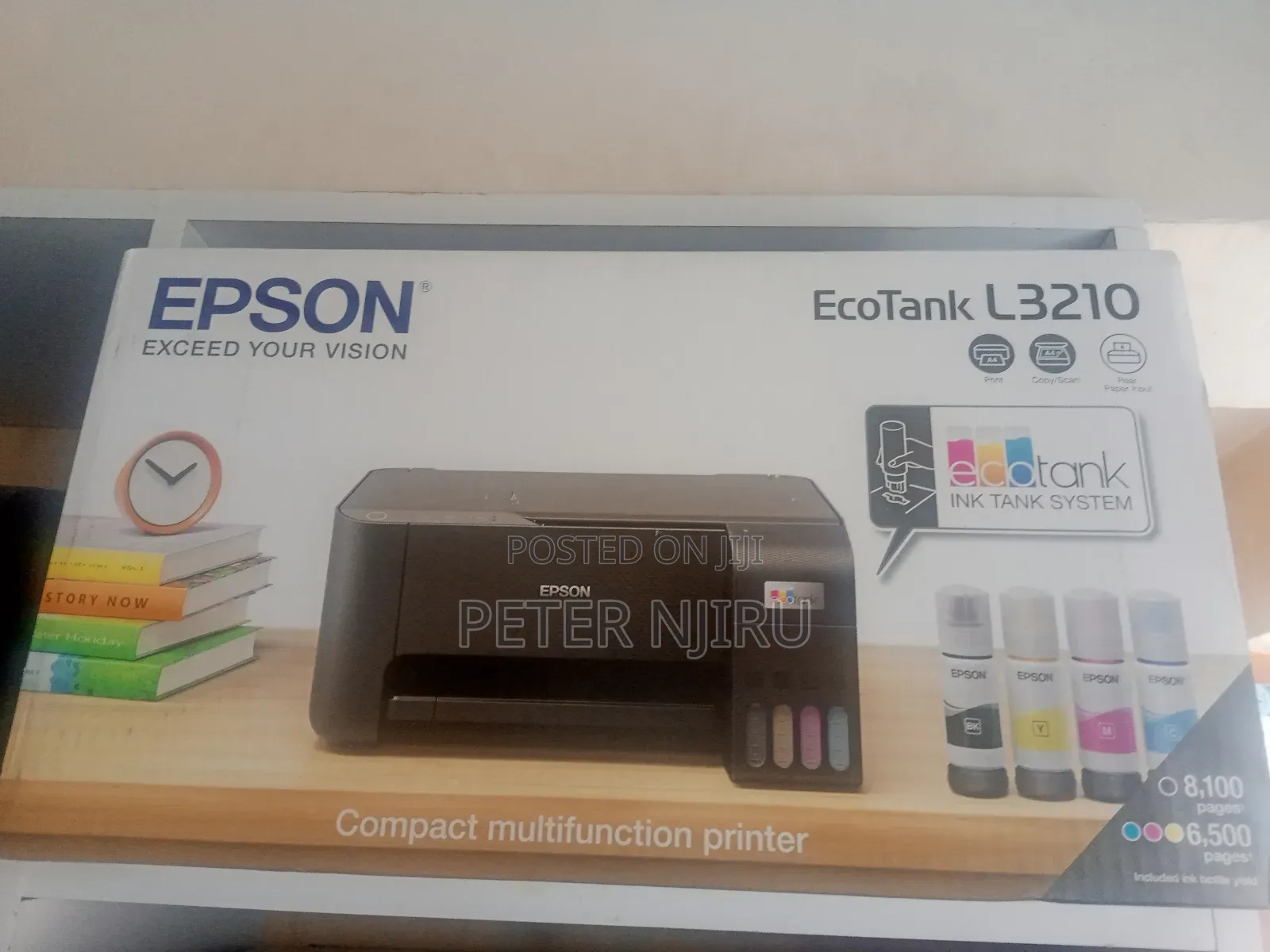 Epson Brand New Ecotank L3210 A4 All-in-One Printer Usb
