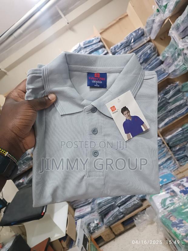 Grey Polo T-Shirts - thumbnail 2