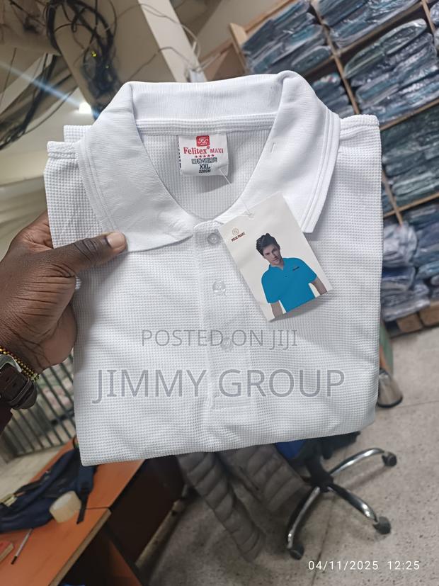 White Polo T-Shirts - thumbnail 3